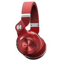 Bluedio T2 Plus Turbine Wireless Bluetooth Headphones with Mic/Micro SD Card Slot/FM Radio (Red)