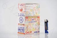 Bundle - 2 Items - Full Box Organic Wraps HubbaBubba - Tobacco Free, Vegan, Non-GMO Rolling Paper Wraps with Patriot Disposable Lighter