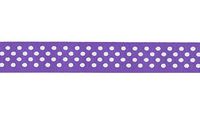 Offray Confetti Dots Grosgrain Craft Ribbon, 7/8-Inch Wide by 10-Yard Spool, Delphinium