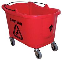 Mop Bucket, 8-3/4 gal, Red