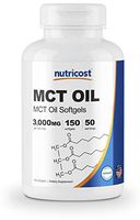 Nutricost MCT Oil Softgels 1000mg, 150 SFG (3,000mg Serv) - Great for Keto, Ketosis, and Ketogenic Diets
