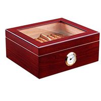 ZLMMY Cedar Cigar Humidor - with Hygrometer and Humidifier Versatile Strong Wear-Resistant Seal
