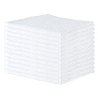 Arkwright Qwick WickTerry Bar Mop Towel Pack of 12, Solid White Kitchen Towels, Restaurant Cleaning Towels, Rags for Home, Kitchen, Bars (16 x 19 Inch)