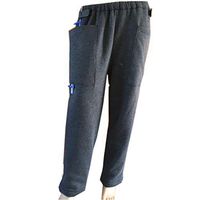 XIHAA Renal Biliary Fistula Old Man Nursing Pants, Drainage Bag Waist Side Collecting Urine Bag Urinary Catheter Incontinence Patient Outing Pants Gray,Twosidepockets,M