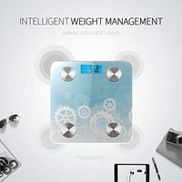 LYAOE Bluetooth Body Fat Scale Futuristic Technology Digital Technology Engineering Smart Wireless Scale with LCD Display Measuring Body Weight Bmi and Health Digital Scale