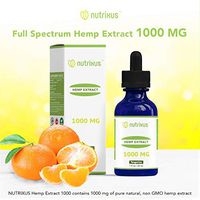 Nutrixus Hemp Extract Oil Drops 100% Hemp 1000MG Tangerine Favor Helps with Anxiety, Chronic Pain, Sleep, Mood, Skin and Hair utilizing Liquid Hemp Extract Oil Drops