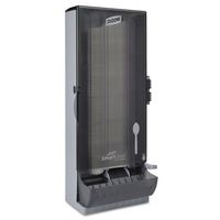 Dixie SmartStock Utensil Dispenser, Spoon, 10" x 8.78" x 24.75", Smoke - Includes one utensil dispenser.