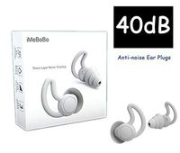 Fishstar Reusable Safe Silicone Earplugs Noise Cancelling Ear Plugs for Sleeping (Reduce 40dB) High Fidelity Earplugs for Musicians Concerts Construction Motorcycle Shooting Sleeping (Gray)