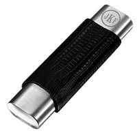 Personalized Visol Salerno Black Leather Two Cigar Case - Free Engraving (Roman Monogram)
