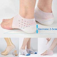 Hosmide 1 Pair Silicone Height Increase Invisible Heel Cushions,Taller Pads for Men/Women (Height-5cm/1.96")