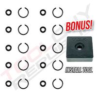 TOOLGUY REPUBLIC 3/8" Impact Retaining Ring Clip with O-Ring fits Milwaukee Type Wrenches - 10 Sets
