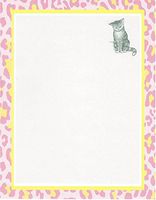 Cat Stationery Printer Paper 26 Sheets