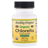 Healthy Origins Chlorella 500 Mg Organic & Kosher Certified Parry Nutra. 30 Tabs, 0.03 Pound