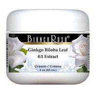 Extra Strength Ginkgo Biloba Leaf 4:1 Extract Cream (2 oz, ZIN: 514336) - 2 Pack