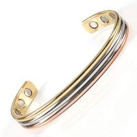HUSHOUZHUO Pure Copper Bio Magnetic Bracelets Bangle for Men Women Pain Relief Health Energy Healing