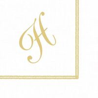 Entertaining with Caspari Monogram Initial H Paper Cocktail Napkins, Pack of 20