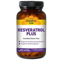 Country Life Resveratrol Plus, 120 VCaps