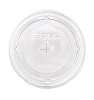 SOLO Cup Company Straw-Slot Cold Cup Lids, Clear, 200 Count (200 Count)