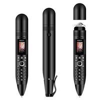 Rcsbtd Distant Capture (Black), Thaumaturgy Levelheaded, GSM, Support Bluetooth, Threefold SIM Twofold Standby, 0.96 inch Colour Screen, SERVO K08 Fluid Phone + Pen + Fan (Color : Black)