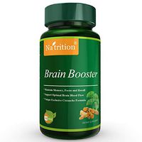 Brain Booster Nootropic Nutrition Science Formula- Herbal Supplement for Focus, Memory & Clarity-Ginkgo BilobaTurmeric,Cistanche Tubulosa and More,90 Veggie Easy Dissolve Capsules, 1-3 Month Supply