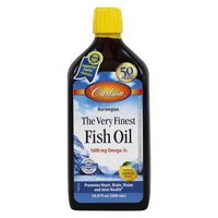 Carlson The Very Finest Fish Oil Liquid Omega-3 Lemon, 500ml (Pack of 2)