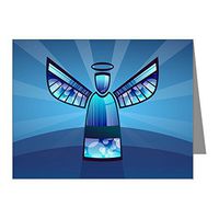 Note Cards (20 Pack) Contemporary Abstract Stained Glass Angel