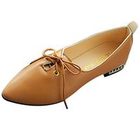 Neartime Women Single Shoes, 2018 Fashion Women British Style Shoes Lace-Up Pointed Medium Heel (3cm-5cm) Party Shoes