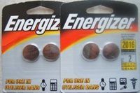 Energizer 2016 3V Lithium Watch/Electronic Battery 2 Packages w/ 2 batteries each package.