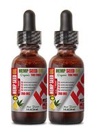 Pain Relief Hemp Oil - Hemp Seed Organic Oil 780 Mg - Hemp Seed Oil Supplement - 2 Bottles 2 FL OZ (60 ML)