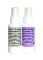 Natural Radiance Estro Pack = Two 2 oz. Bottles with Measured Pump - One Progesterone & One Estrogen/Estriol = 2 Natural Menopause Products in One Package | Made in The USA