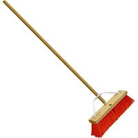 Corona BM 43001 Stiff Street Push Broom, 18-Inch, Red