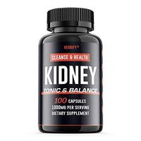 Kidney Support Supplement (Kidney Cleanse Supplement), 18 Herbs for Urinary Support and Bladder Health, Premium Formula 1000mg, 100 Capsules (100)