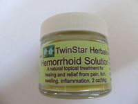 TwinStar Herbals Hemorrhoid Solution 2 oz Stops Itch, Swelling, Pain, Bleeding, Burning, Inflammation, and speeds Healing of Hemorrhoids and fissures.