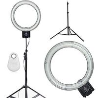 Diva Ring Light Nova with 6 Foot Stand and Bluetooth Shutter/Clicker for Smartphones and Tablets (White Clicker)