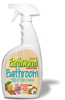 Earthworm Bathroom Tub & Tile Cleaner - Natural Enzymes, Safer for Family, Environmentally Responsible, Fragrance Free Spray - 22 oz (Pack of 6)