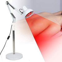 YLTTZ TDP Desktop Lamp Infrared Floor Stand Heat Lamp 100W Hospital Beauty Treatment for Thermotherapy Muscle Pain Relief Improve Blood Circulation, Red Light Bulb White