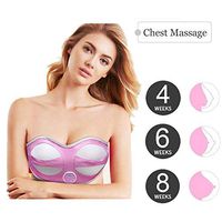 WGIRL Wireless Breast Massager Electric Breast Enhancer Breast Enlargement for Home Use Breast Growth Anti Sagging Massage Bra,L