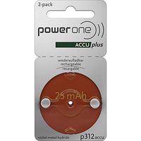 Power One ACCU Plus Size 312 Rechargeable, 10 Batteries