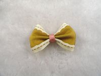 80 Pcs Satin Ribbon Bow Sewing/Wedding/Appliques Pick Color (Light Coffee)