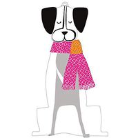 Caspari Christmas Canines Decorative Die-Cut Gift Tags, 20 Included