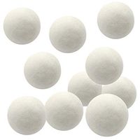 VideoPUP 10PCS Wool Dryer Balls, Reusable Natural Fabric Softener for Laundry,Reduce Clothing Wrinkles and Saves Drying Time(3cm)