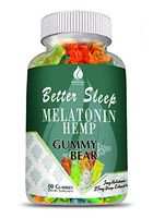 Melatonin Hemp Gummies for Sleep, Anxiety and Stress Relief. 5mg Melatonin + 25mg of 100% Pure Organic Hemp Extract in Every Gummy. #1 Natural Sleep Aid to Promote restful Sleep -60 Servings
