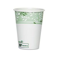 Dixie 2342PLAPK EcoSmart Hot Cups, Paper w/PLA Lining, Viridian, 12oz, 50/Pack