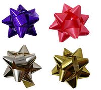 J&J's ToyScape 72 Pcs Bows (Size: 2.5") Peel and Stick | Self Adhesive Decorative Bows, Garlands Bows, Gift Present Wrapping Bows for Holiday Decoration & Christmas Party Supplies