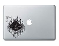 Marauder's Map Hogwarts Harry Potter Printed Clear Vinyl Decal Sticker Compatible with Apple MacBook Pro Air 11" 12" 13" 15" All Years Laptop Trackpad Keyboard (11", 12" Macbook)