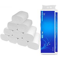 12/24 Rolls Paper Towel, Silky & Smooth Soft Dissolvable 4-Ply Tissues Paper, Home Kitchen Toilet Tissue, Bath Skin-Friendly Toilet Paper
