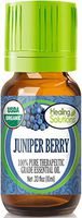 Organic Juniper Berry Essential Oil (100% Pure - USDA Certified Organic) Best Therapeutic Grade Essential Oil - 10 ml
