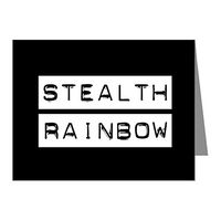 Note Card Stealth Rainbow Gay Pride Flag
