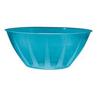 Party Essentials N824651 Hard Plastic 160-Ounce Serving Bowl, Neon Blue