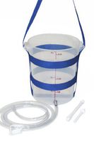 Purelife Enema Kit - Clear 3.5 Qt HDPE Plastic Enema Bucket- BPA Free -Silicone Enema Hose- Made in The USA- Extra Large Enema Bucket Will Hold 12 Cups of Water - Perfect for Large Volume Enemas